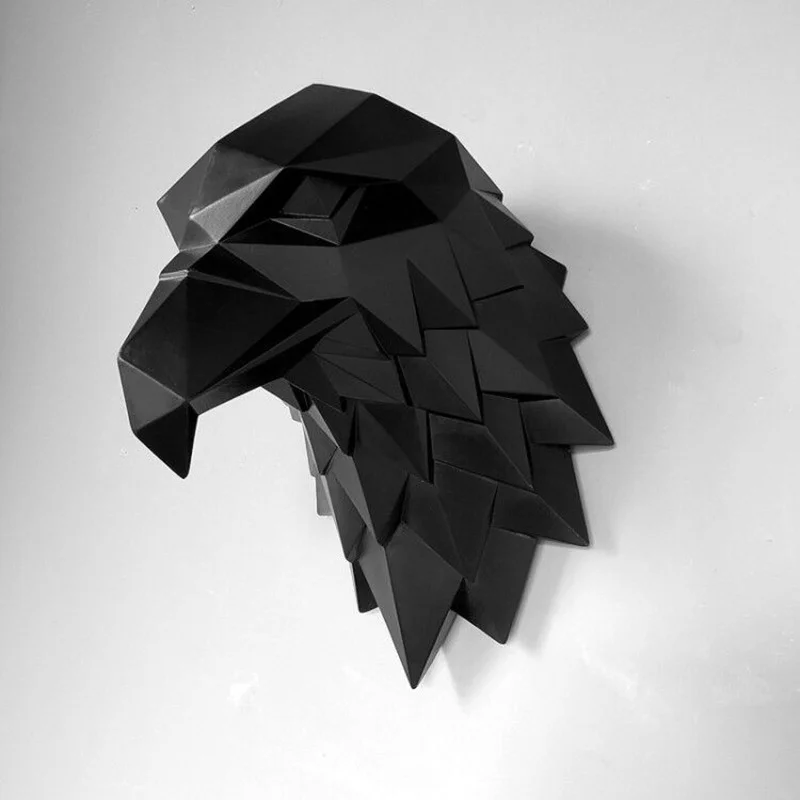 Аксессуары для домашнего декора 3D абстрактная скульптура животного настенная