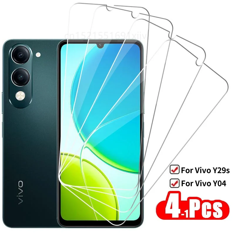 Фото Полностью прозрачное стекло для Vivo Y29s, закаленное стекло Vivo Y29s Y04, защитная пленка для экрана HD, защитная пленка для телефона Vivo Y04 Y29s №1