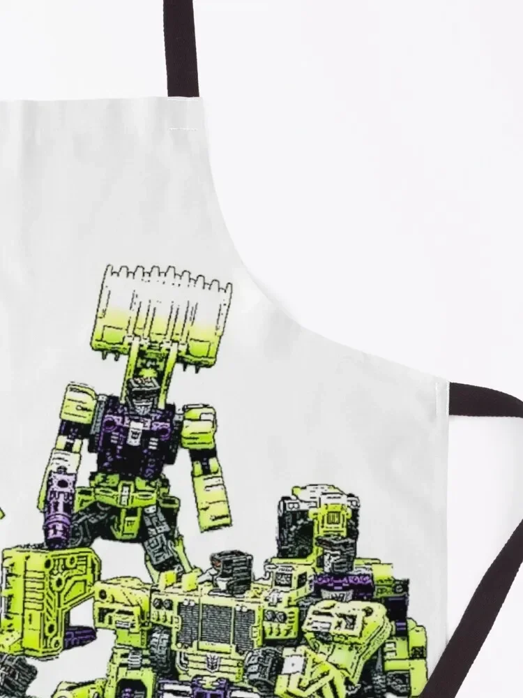 Фартук Constructicons Devastator от BX Brix с персональным логотипом Кухня Женский кухонный