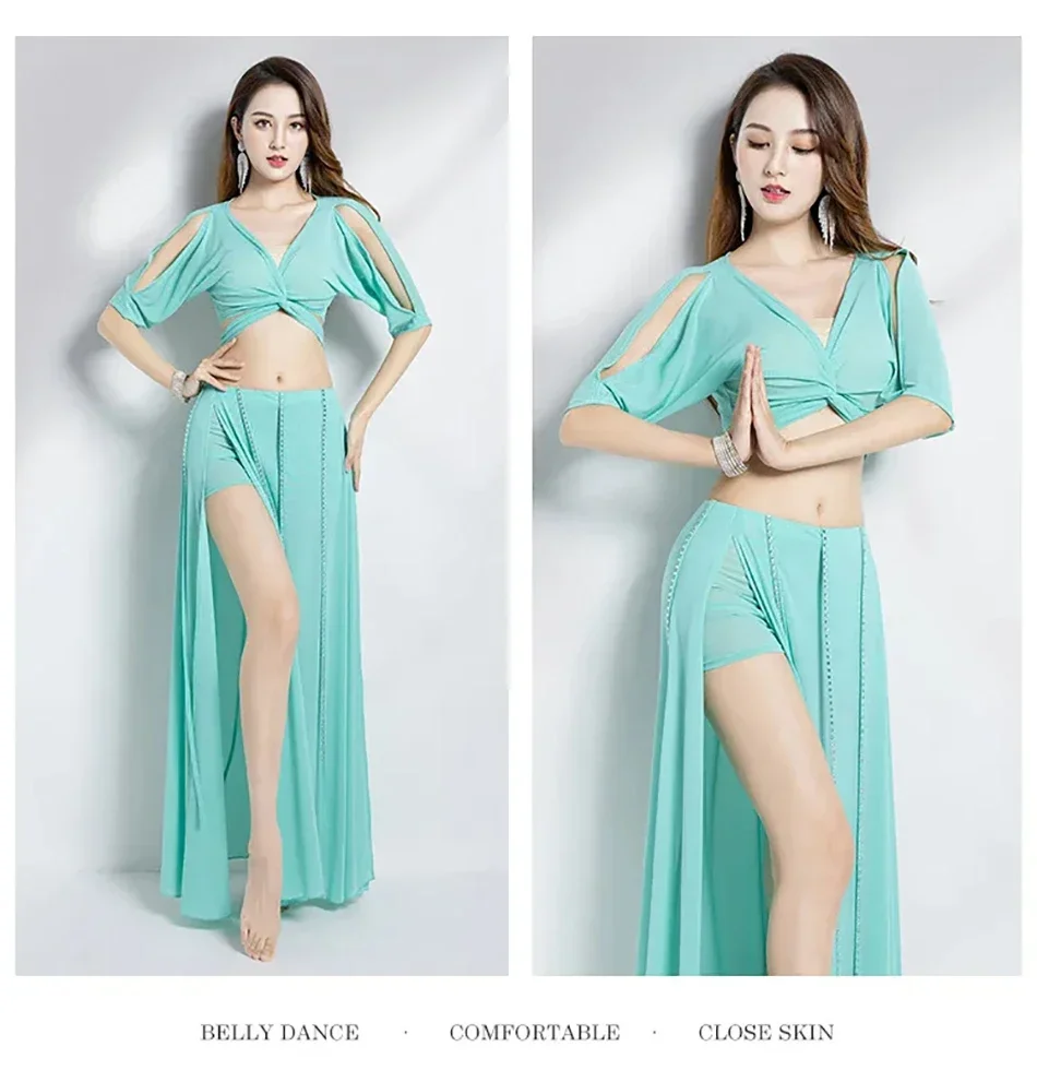 Фото Костюм для танца живота yesBelly Dance Suit 2024, новый сексуальный наряд для танцев живота, костюм для взрослых женщин, одежда для соревнований и тренировок. №1