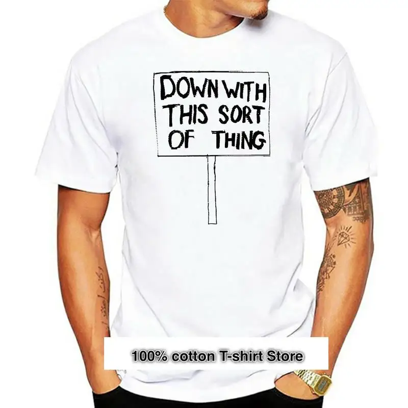 

Camiseta de «abajo с этим tipo de cosa», camiseta de culto y cómics, Blackadder и т. д.