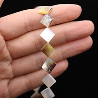 natural shell beads square diagonal vertical hole bead for jewelry making diy necklace bracelet earrings accessory droppshing