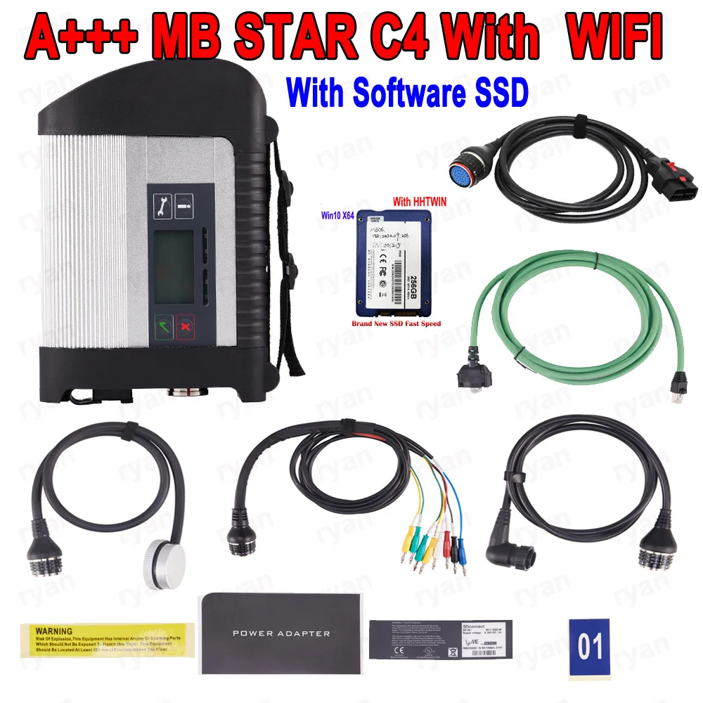 

DOIP MB star c4 Plus Wi-Fi мультиплексор Дополнительное программное обеспечение SSD SD Connect C4 OBD2 сканер диагностический инструмент для бензоавтомобиля грузовика