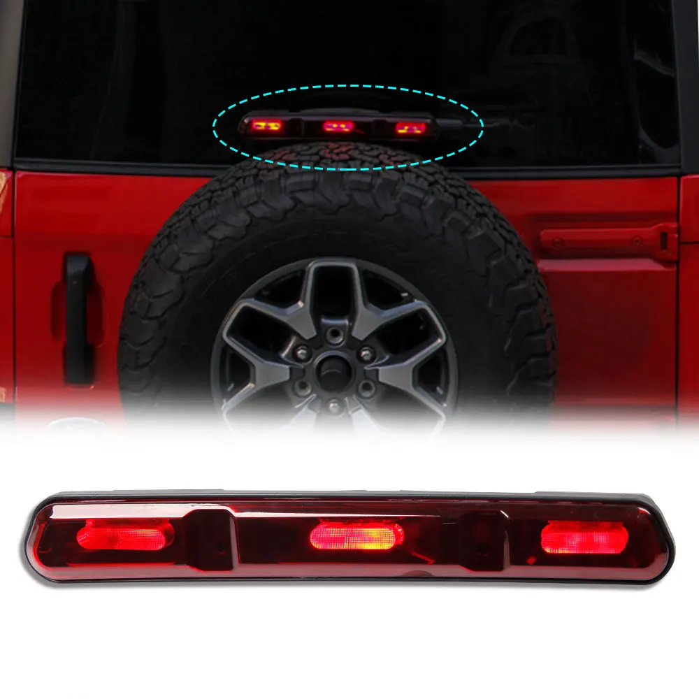

Third Brake Light For ford bronco 2021 2022 car accessories Auto Rear High Mounted Tail Stop Fog Lamp Accessory Auto Accessoir