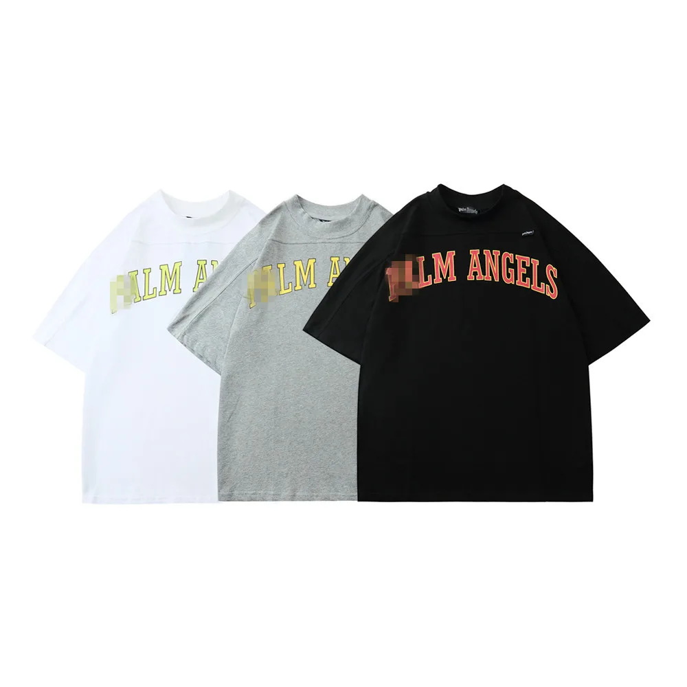 

fashion palm Angel front and back English letter logo short sleeve T-shirt for men and women loose half sleeve