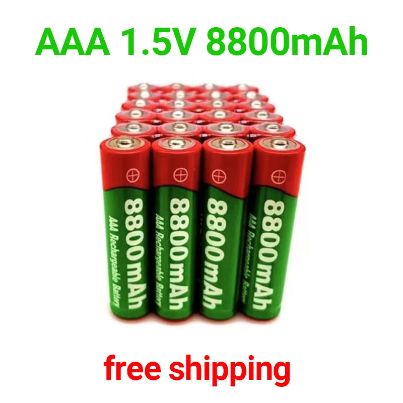 

free shipping+100%Original 1.5V AAA rechargeable battery 8800mah AAA 1.5V New Alkaline Rechargeable batery for led light toy mp3
