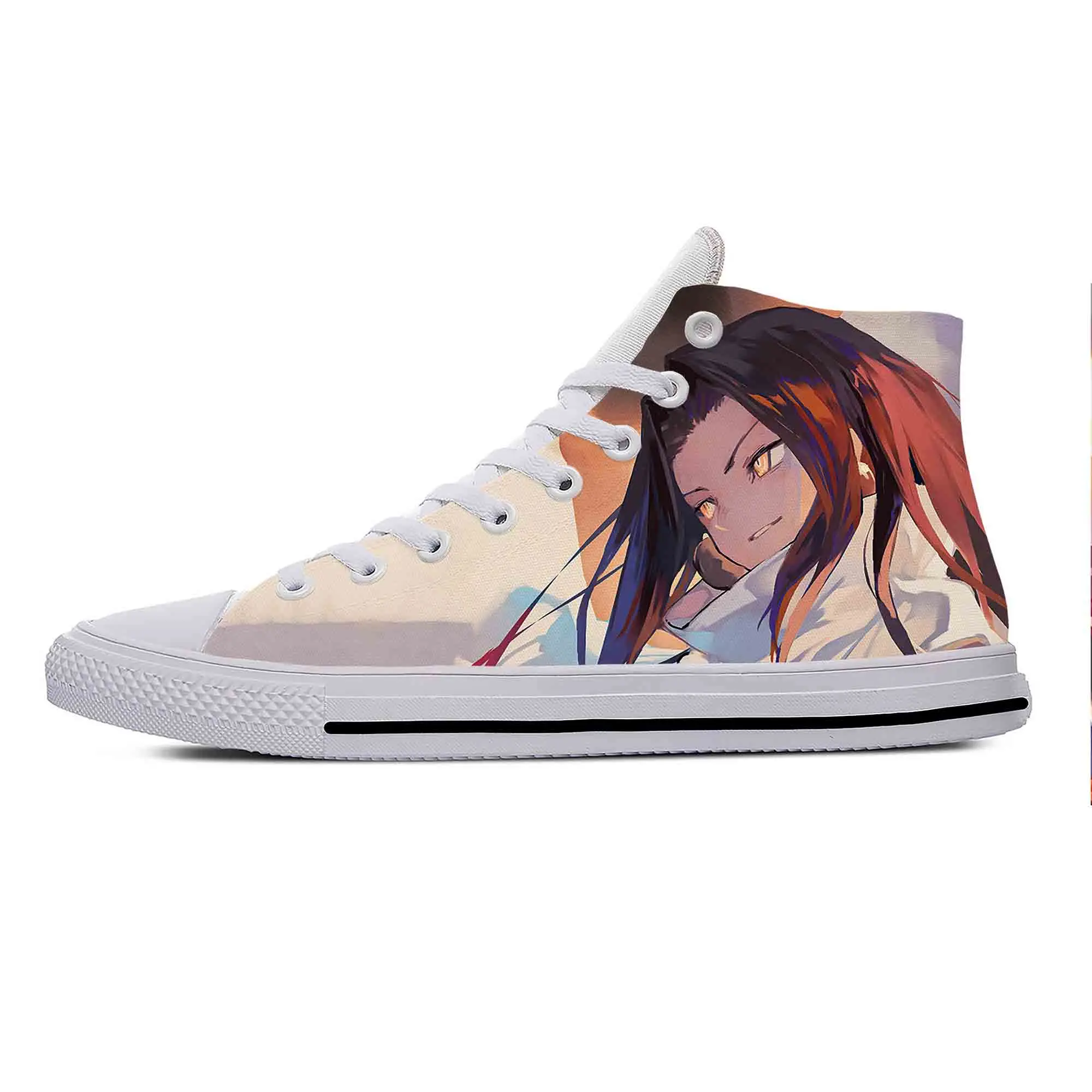 

Summer Anime Cartoon Manga Shaman King Asakura Yoh Casual Shoes High Top Lightweight Board Shoes Breathable Men Women Sneakers