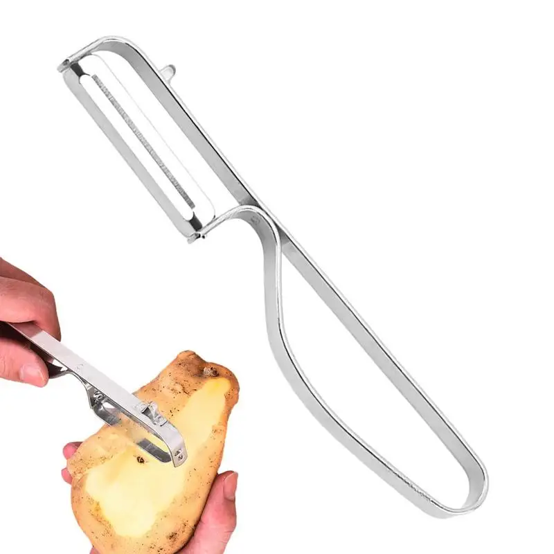 Овощечистка из нержавеющей стали для овощей фруктов с П-образной многофункциональной теркой чистящее средство Жюльен-н домашние кухонные аксессуары