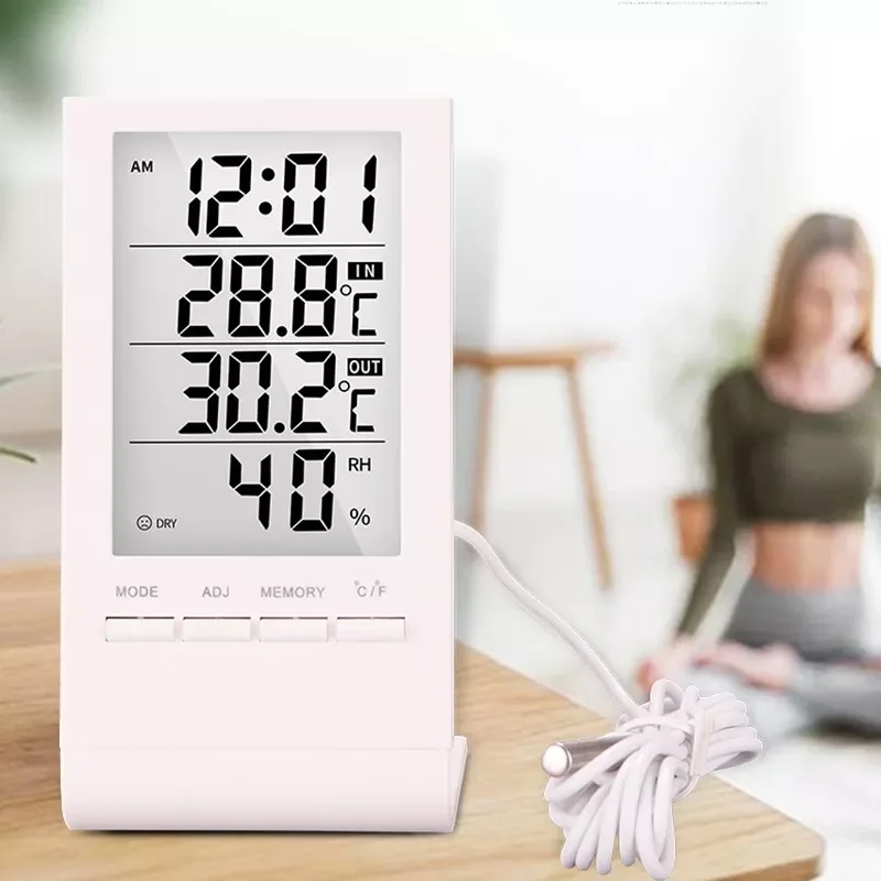 

New LCD Digital Temperature Humidity Meter Backlight Home Indoor Electronic Hygrometer Thermometer Weather Station Baby Room
