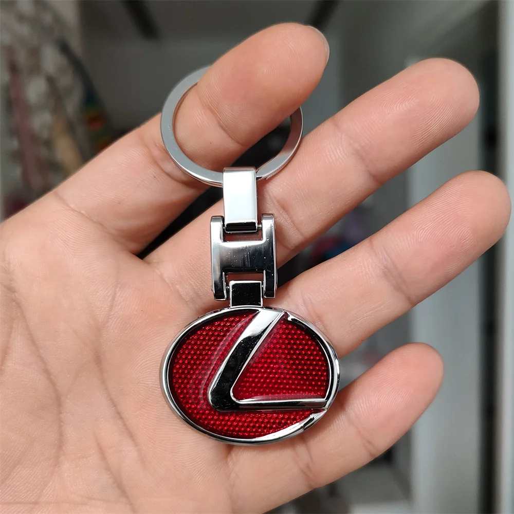 

Metal Car Logo Keychain Keyrings For Lexus IS250 RX350 IS350 IS300 NX GX460 RX300 RX330 GS Auto Key Chain Rings Car Accessories