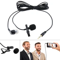 4 pole 3 5mm mini headsets microphone suit mobile phone dslr clip on lapel condenser microphones for recording speaking