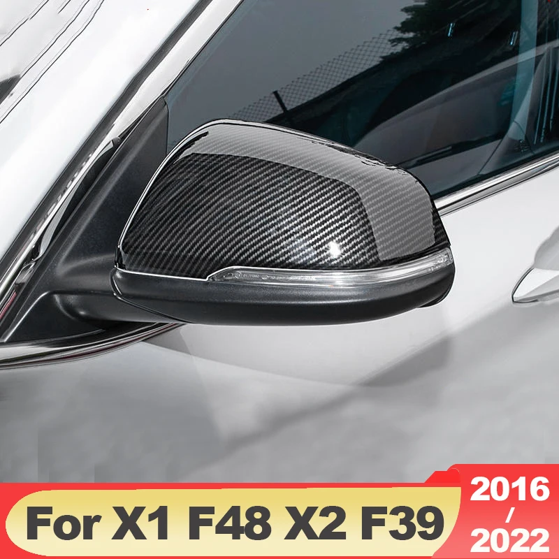 

ABS Car Rearview Mirror Cover Side Wing Cap Shell Case Trims For BMW X1 F48 X2 F39 2016 2017 2018 2019 2020 2022 Accessories