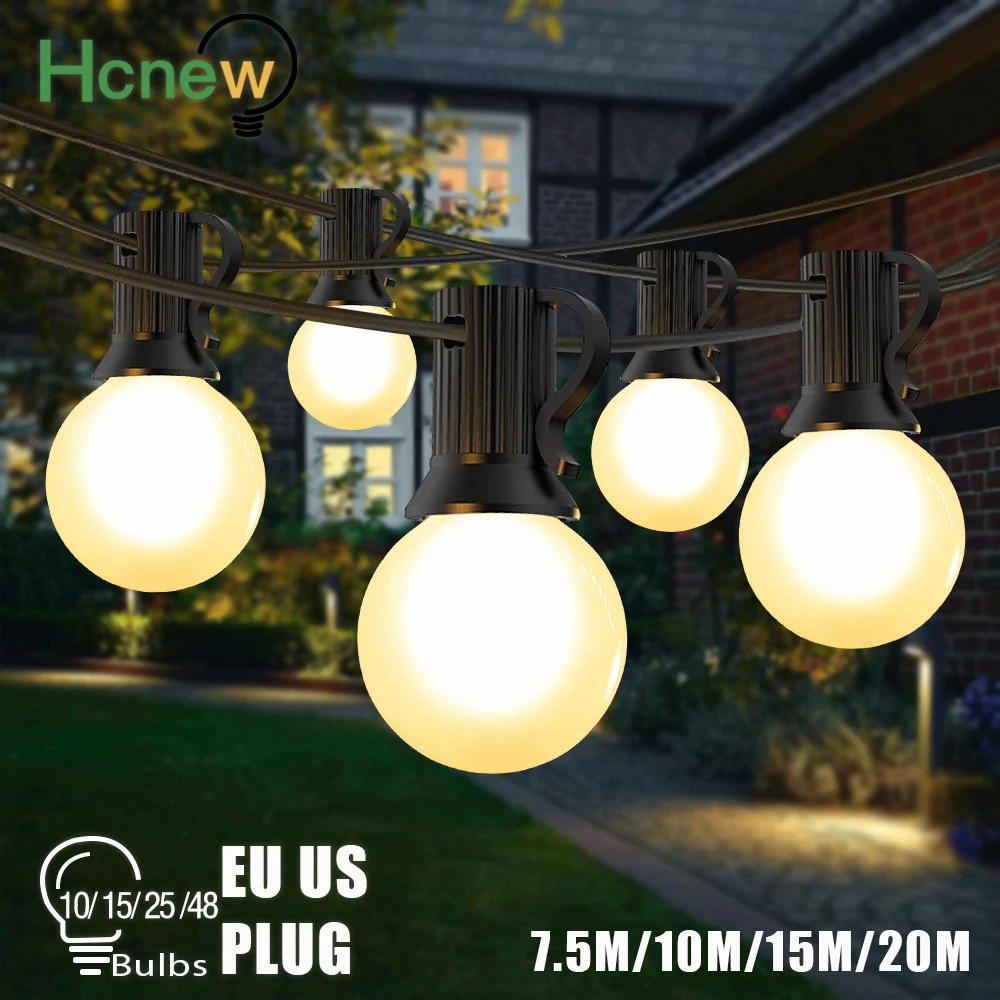 Водонепроницаемая декоративная гирлянда G40 Led