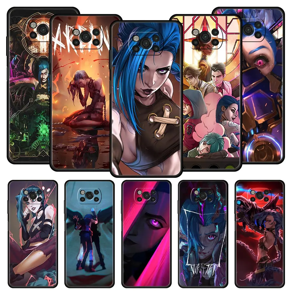 

Funda Case For Xiaomi Mi Poco X3 NFC M3 11 12 10 9T 9 A2 Lite 12X 10T Pro 11T Black Soft Phone Capas Arcane Hot Anime
