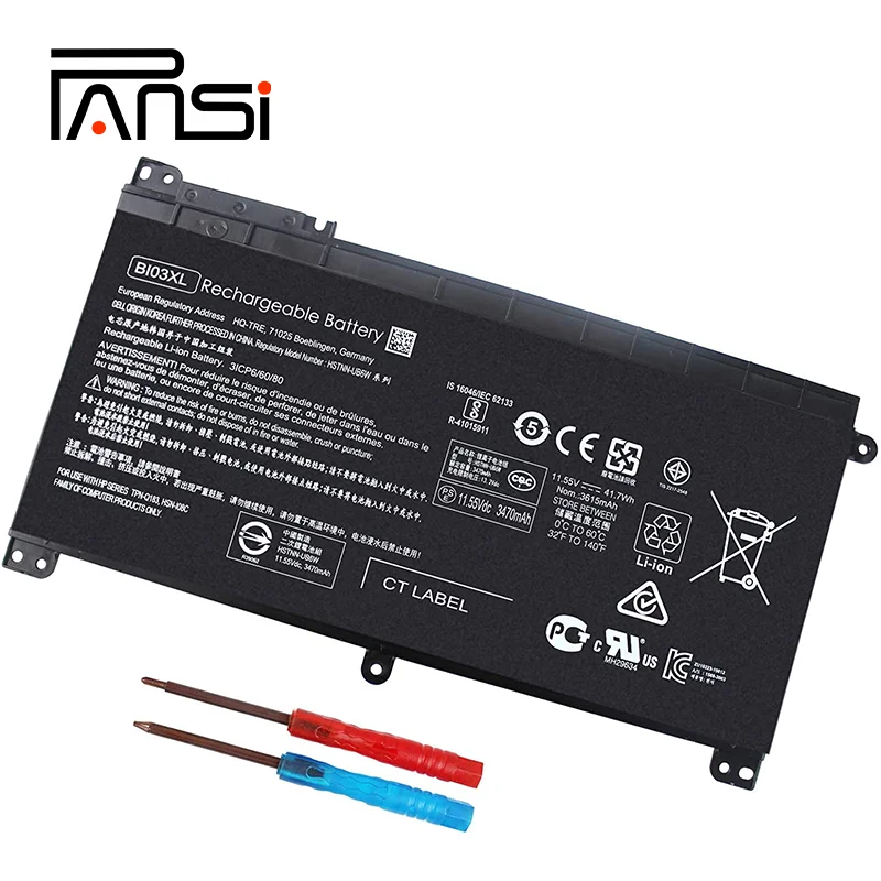 

BI03XL ON03XL 844203-850 844203-855 Laptop Battery for HP Pavilion X360 13-U M3-U m3-u001dx m3-u103dx 13-u003la Stream