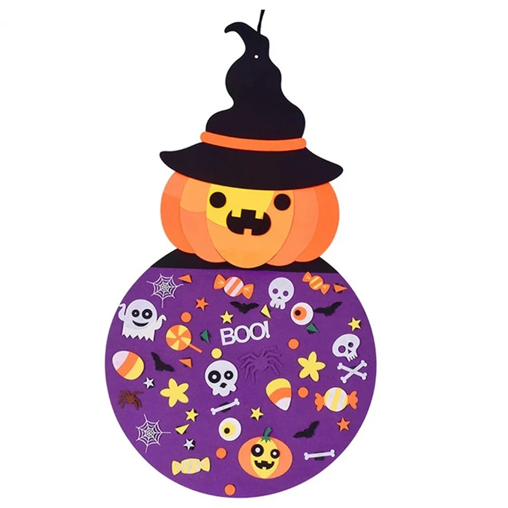 

Felt Pumpkin Hanging Diykids Witch Wall Craft Kit Decor Set Kits Crafts Ornaments
