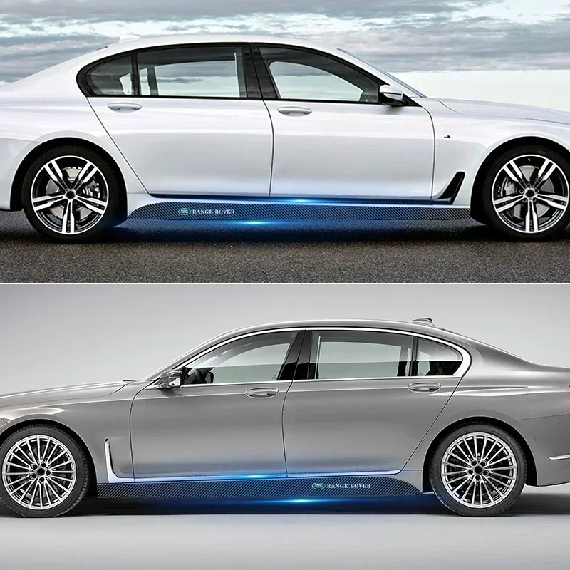 2 шт. боковая юбка на дверь автомобиля наклейка кузов модные наклейки из