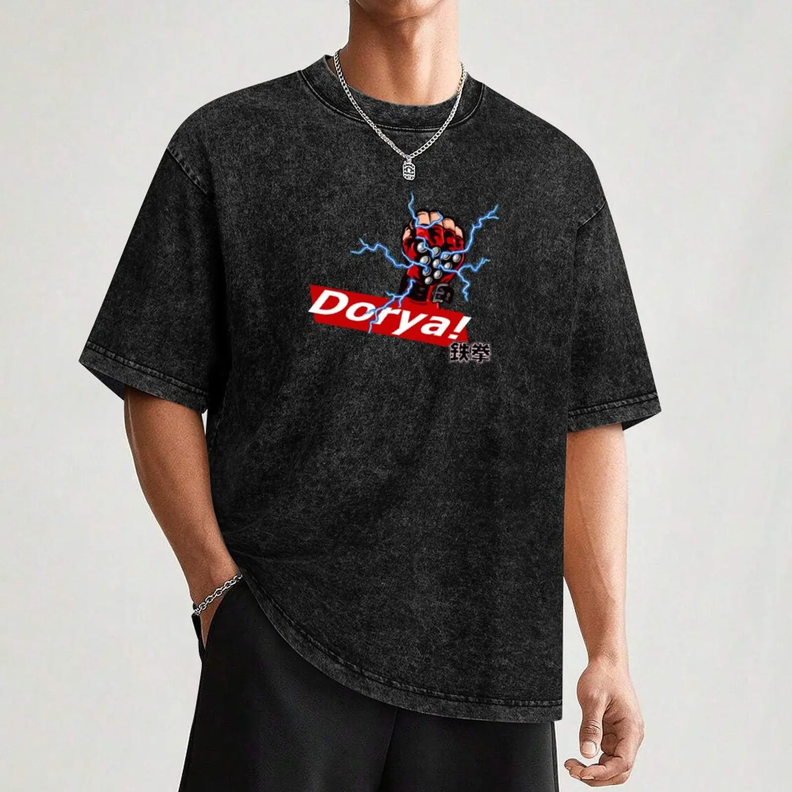 Фото Футболка dorya doriya fighter gloveart ewgf, футболка большого размера из мягкого хлопка №3