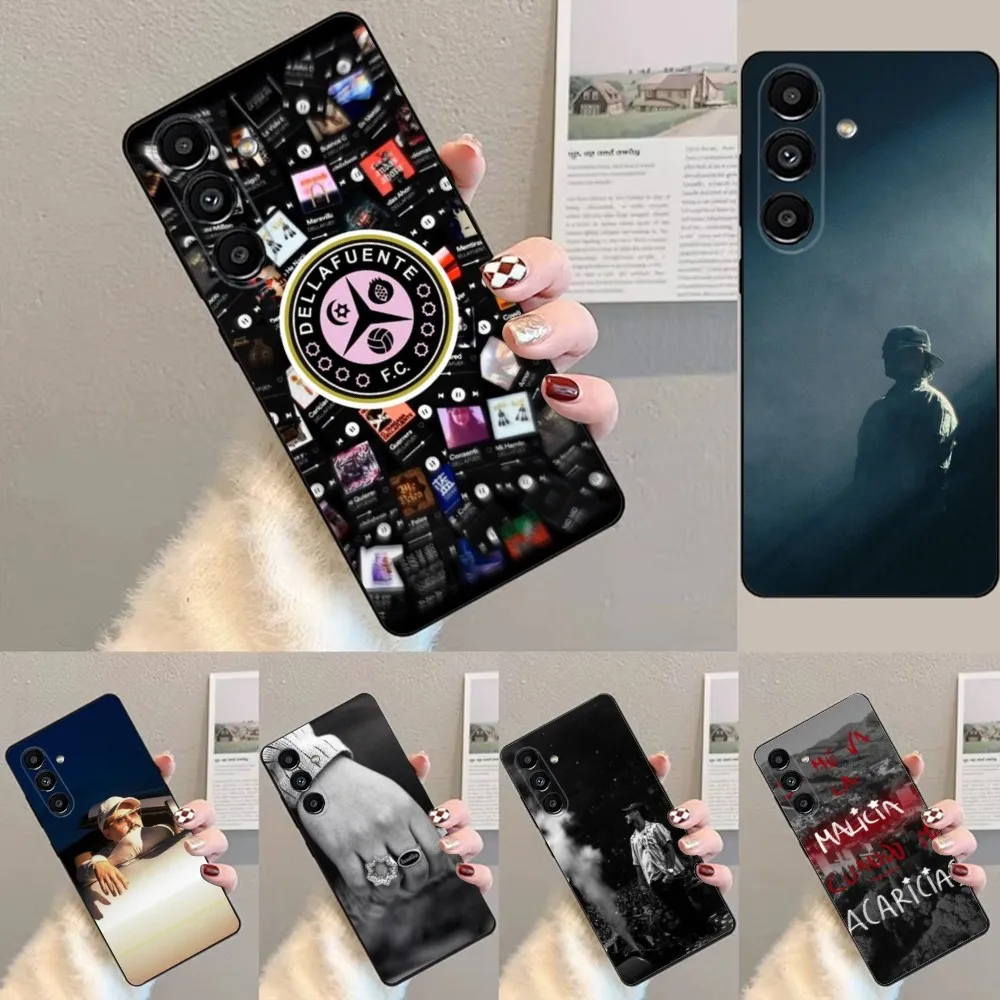 D-Dellafuente FC Phone Case For Samsung S24 23 22 30 21 10 9 Ultra Plus Lite FE Soft Silicone Black Cover