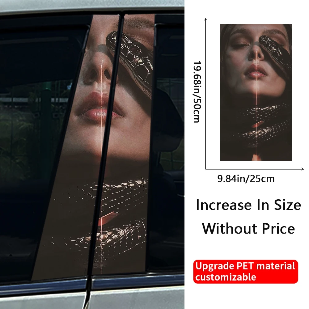 Крутые готические наклейки на автомобиль в виде змеи монахини автомобильные