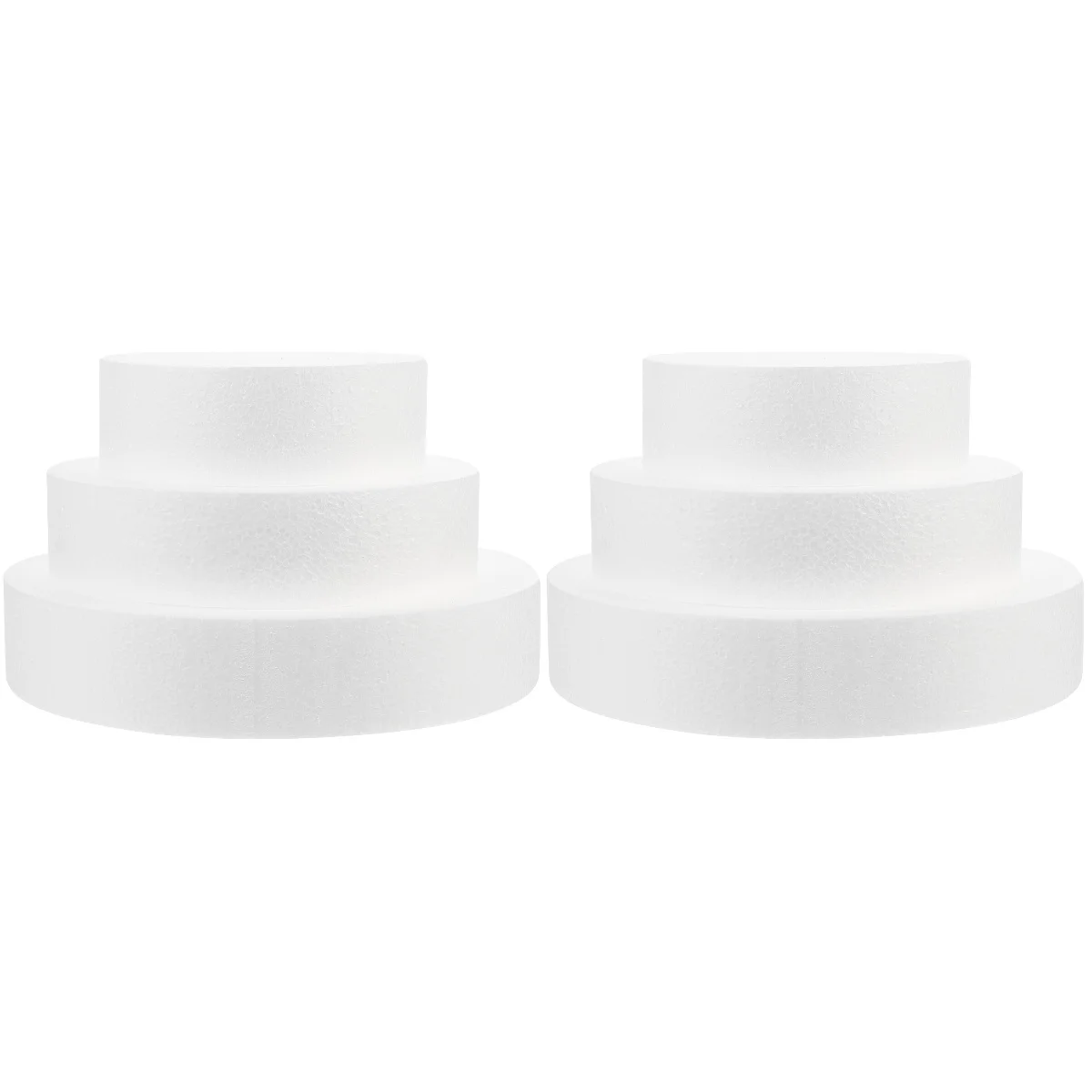 

Cakedummy Polystyrene Fake Shapes Styrofoam 3 Circle Round Rounds Practicemolds Modelling Tier