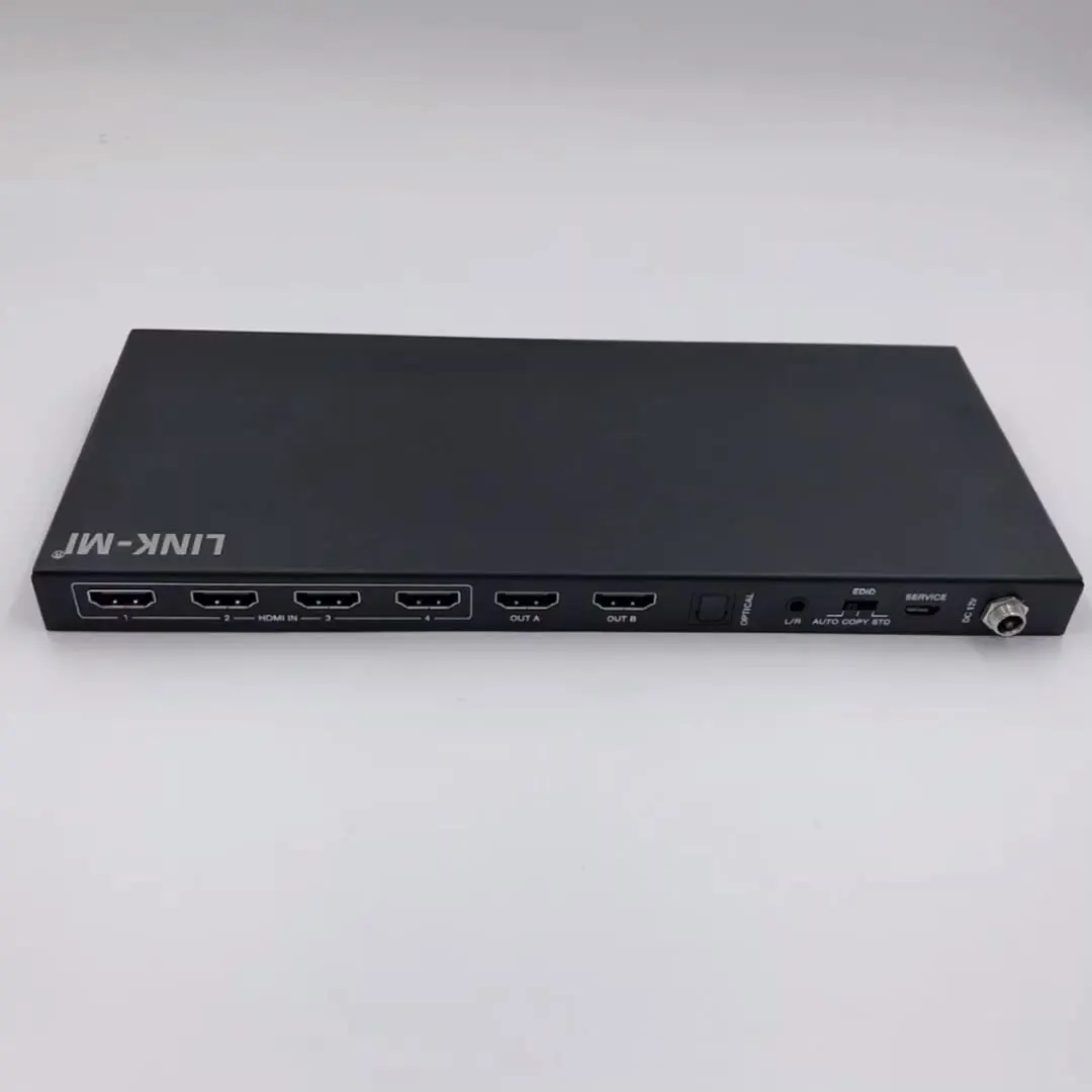 

LINK-MI 4x2 HDMI Matrix Switcher with Audio Extract/Scale/ARC/EDID HDCP2.2 4K2K@60Hz HDCP 2.2 / HDCP 1.4 and DVI 1.0 compliant