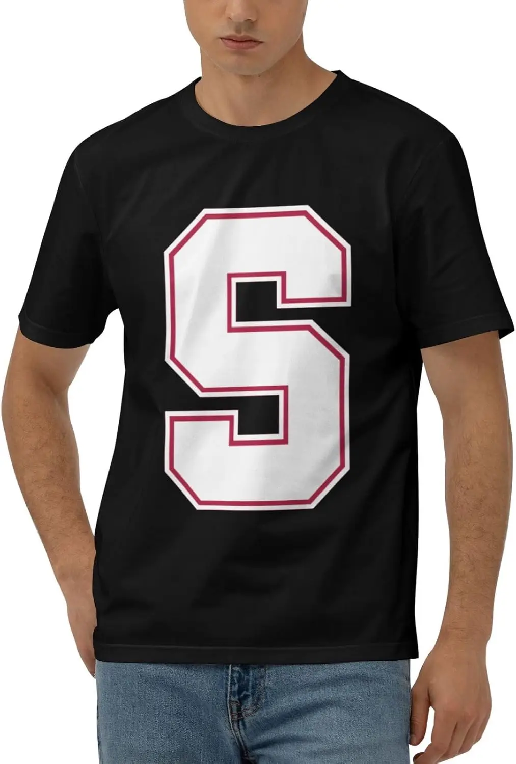 Stanford University Casual Comfortable Cotton Round Neck Men's Short Sleeve Standard T Shirt