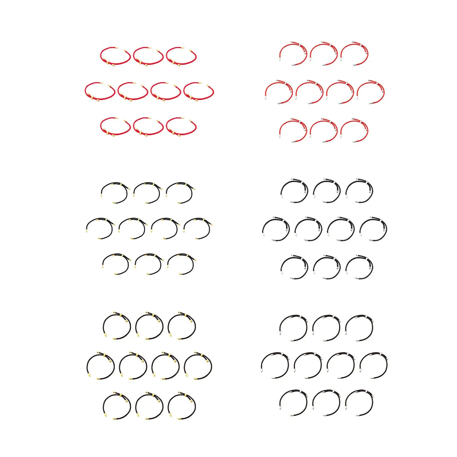 10x Adjustable Slider Bracelets Handmade String Wrap Twisted Cord Bracelet Making