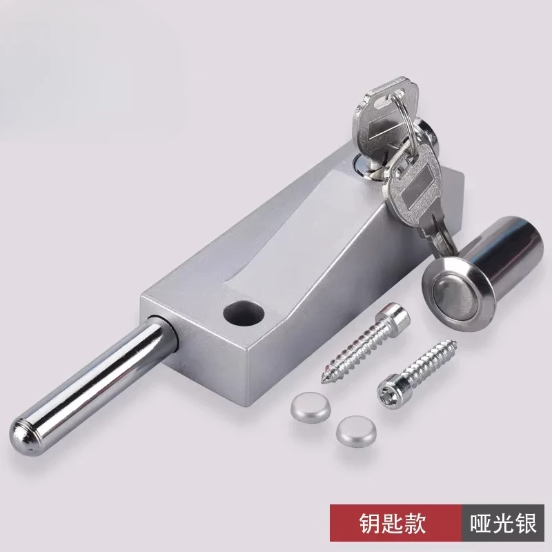 

Поворотный дверной замок, стеклянный дверной замок в рамке, алюминиевый сплав, двойная дверная напольная защелка, противоугонный автоматический замок с защелкой