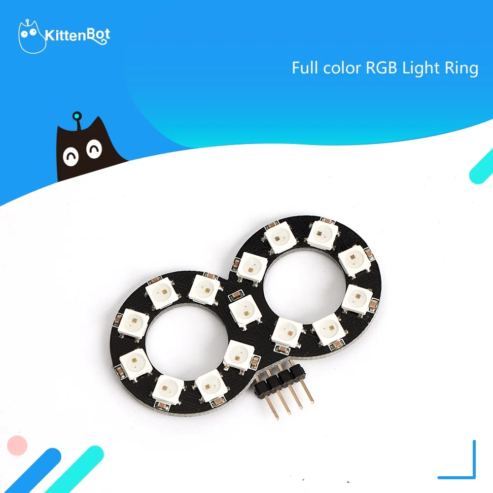

Полноцветное кольцо Kittenbot с RGB-подсветкой, электронный модуль для программирования царапин, аксессуары для UNO R3