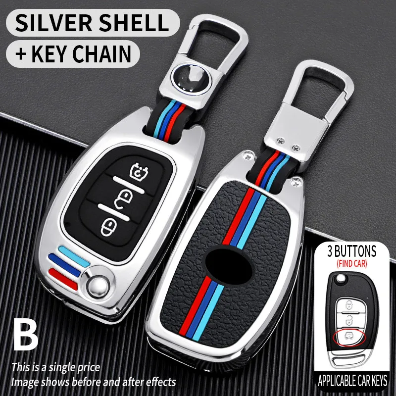 

Key car case forHyundai Motor IX35 for Beiqi huansu S6 3 buttons remote control Key cases Auto Key Chains Car Accessories