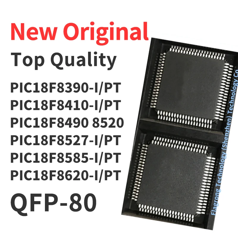 

1 PCS PIC18F8390-I/PT PIC18F8410 PIC18F8490 PIC18F8520 PIC18F8527 PIC18F8585 -I/PT PIC18F8620-I/PT QFP-80 Chip IC New Original