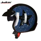 JIEKAI мотоциклетный шлем с открытым лицом, винтажный шлем для мотоцикла, скутера, лыжного спорта, 34