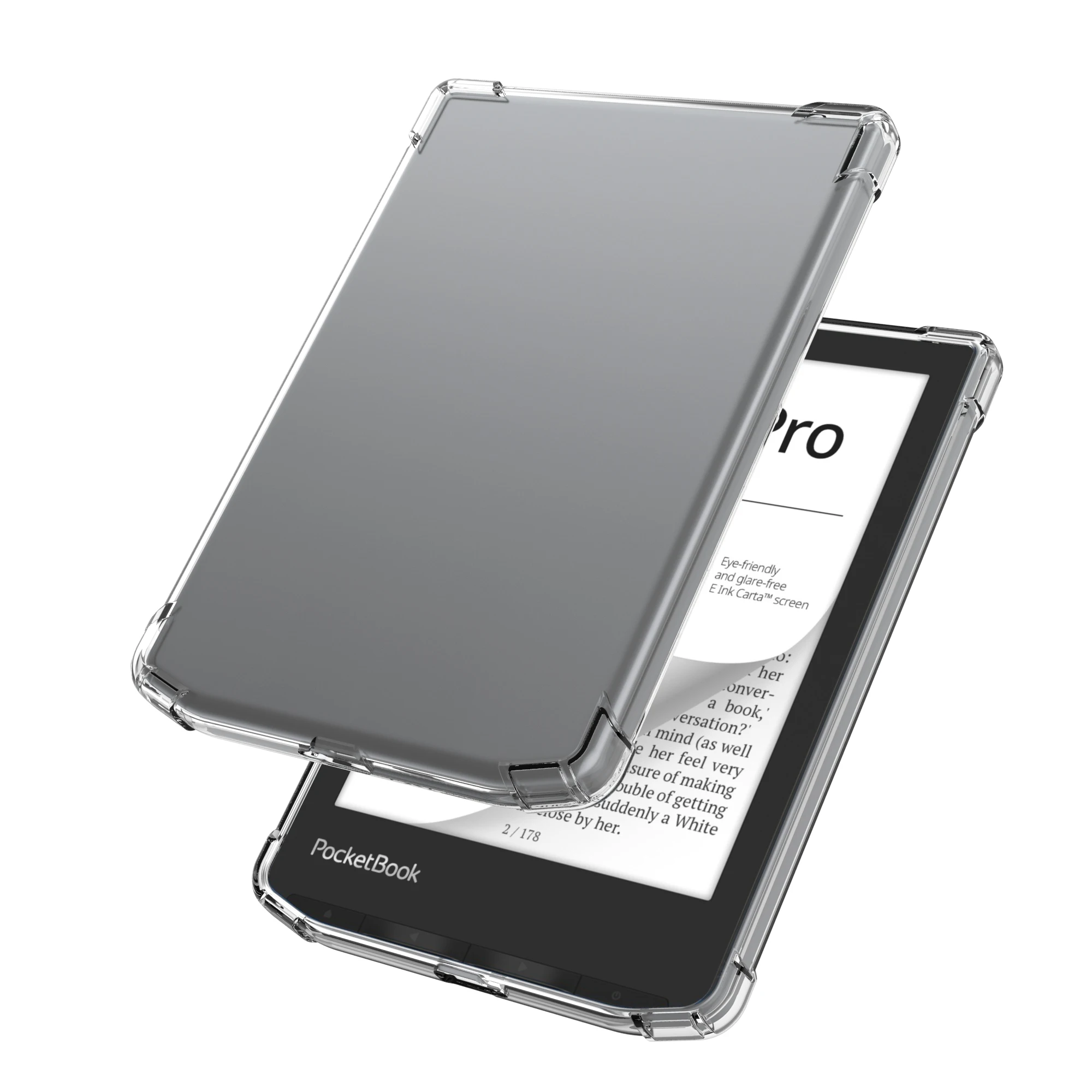 Прозрачный чехол для 6 дюймов Pocketbook 629 Verse/634 Verse Pro Color E-Reader — тонкая легкая