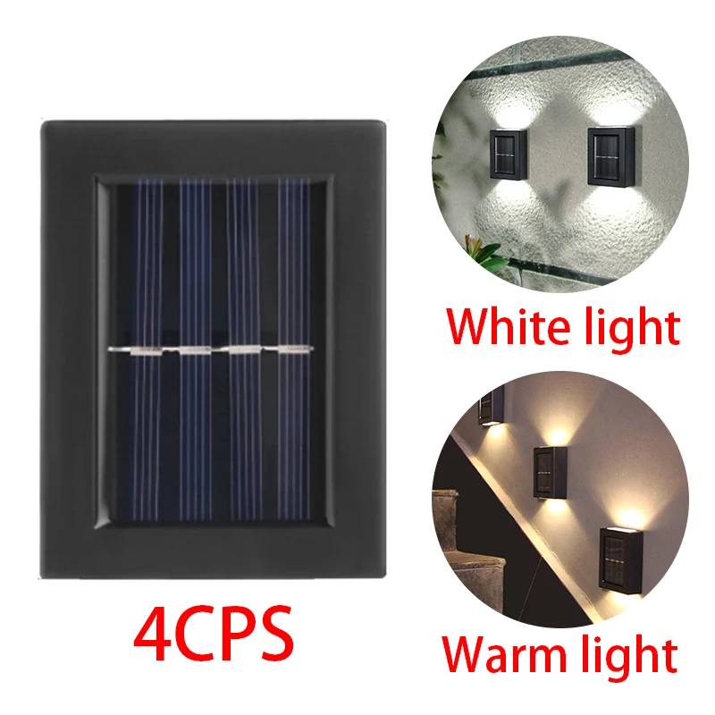 

Уличный водонепроницаемый настенный светильник на солнечной батарее, современный ночсветильник для сада, забора, дерева, забора, декоратив...