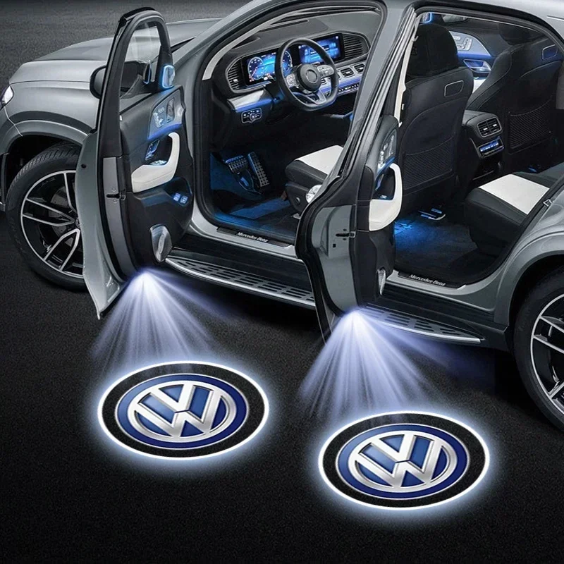 1/2 шт. автомобильный светодиодный дверной свет лазерный проектор значок эмблема
