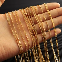 50cm necklace in jewelry ethiopian necklace collares gold color africa jewelry eritrea chain thin link friends chain chains