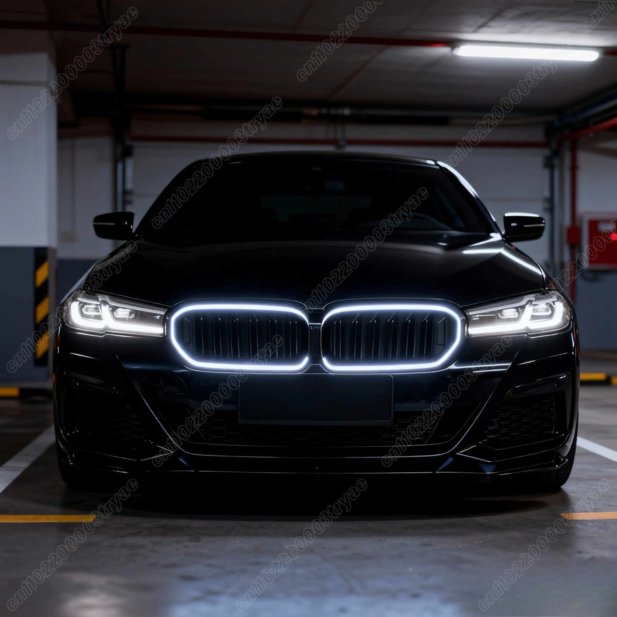 

Для BMW 5 серии G30 G31 G38 Facelift LCI 2021 2022 2023 Автомобильный передний бампер с подсветкой, решетка воздухозаборника, гоночная крышка радиатора