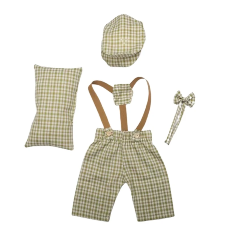 

Infant Photography Props Hat & Suspender Romper Photo Suit Photostudio Props Universal Newborn Costume Shower Wholesale