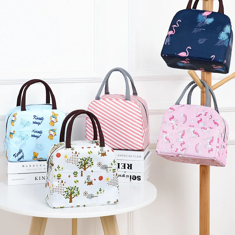 

Fashion Pattern Cooler Lunch Bag Insulated Thermal Food Portable Lunch Box Functional Food Picnic Lunch Bags For Women Kids