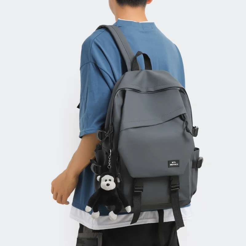 

Женский рюкзак, маленький рюкзак для школы, нейлоновый белый рюкзак для девочек-подростков, модный однотонный дорожный рюкзак, уличный трен...