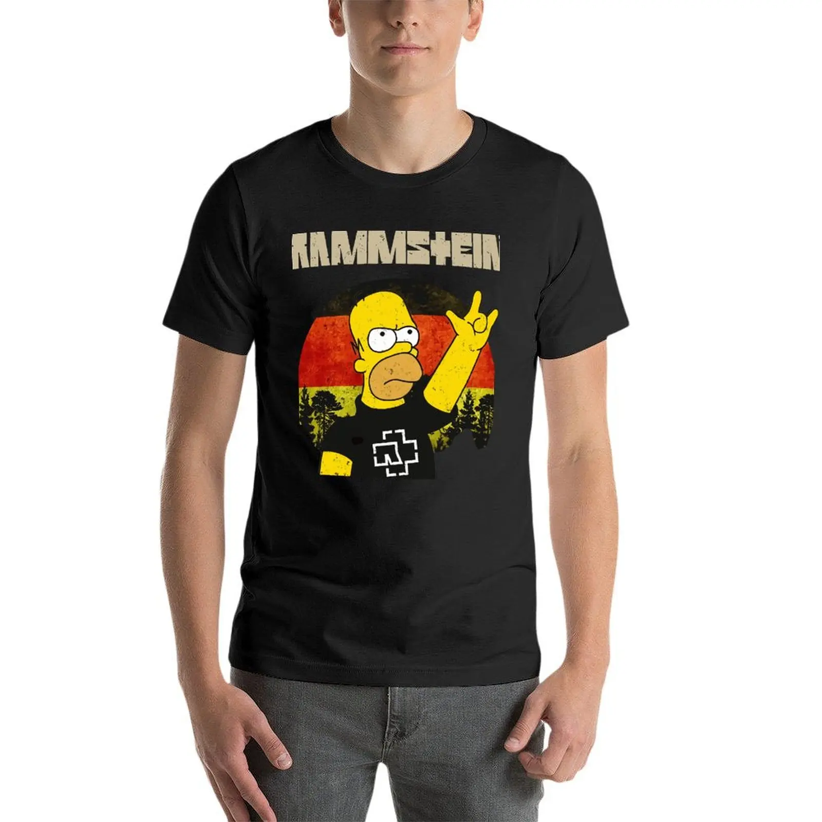 

Homer Germany Version Oversize T Shirts Personalized Mens Clothing 100% Cotton Streetwear Plus Size Top Tee