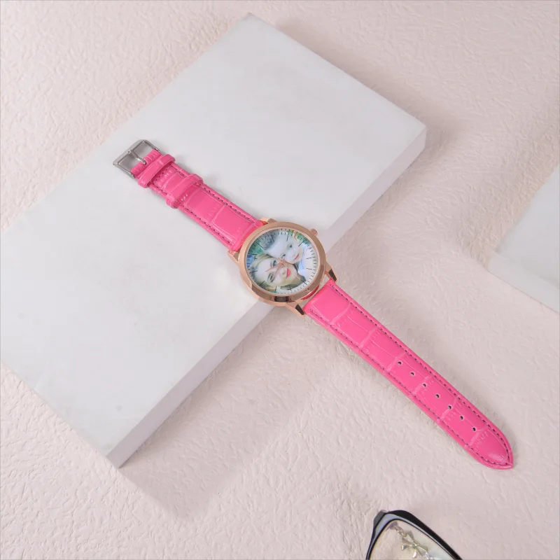 HIBODY New DIY Custom Color Picture Dial Watch Trendy and Versatile Quartz Couple Alloy Watch