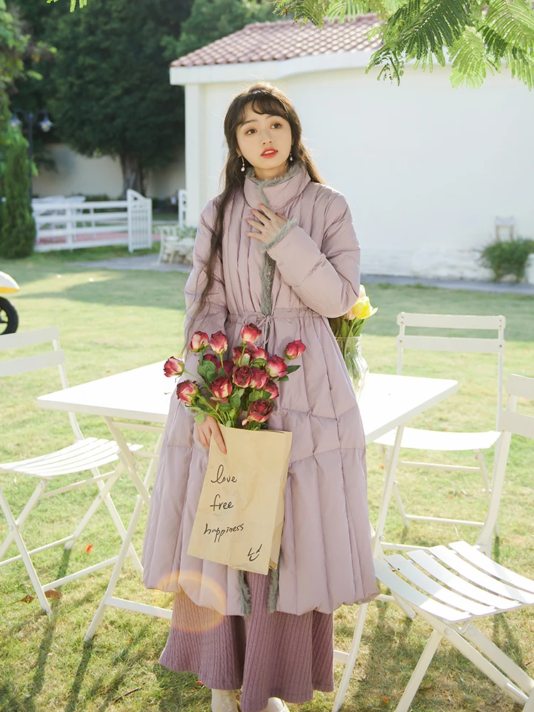 2023 Style Pink White Duck down Light Warm down Jacket