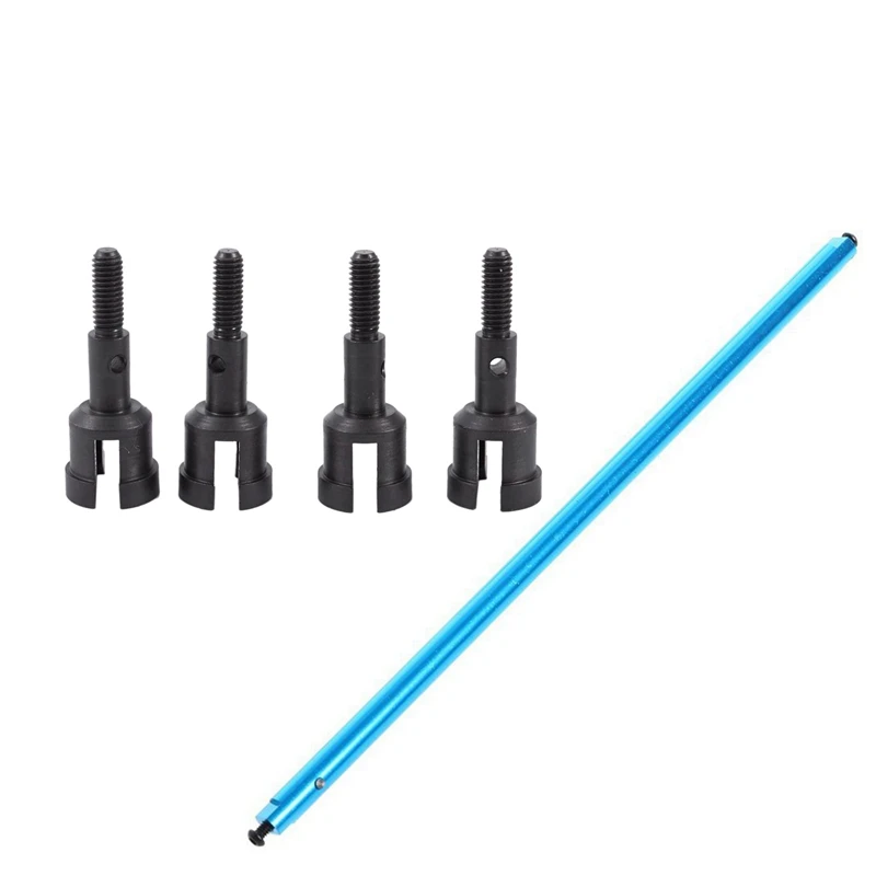 

1 центральный вал для автомобиля WL Toys A949 A959 A969 A979 K929 RC, металлический, синий и 4 шт., металлическая Ступица колеса