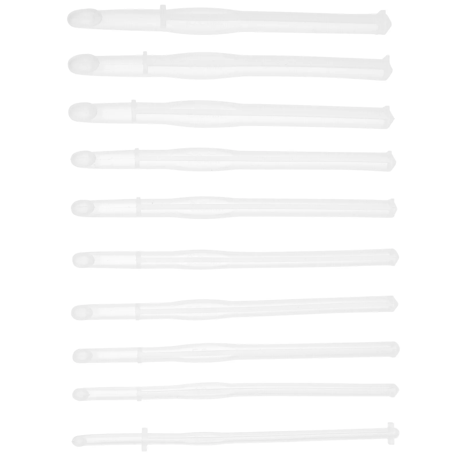 10 Pcs Resin Molds Crafts Sewing Tool Knitting Needle Crochet Hook DIY Epoxy White Silica Gel