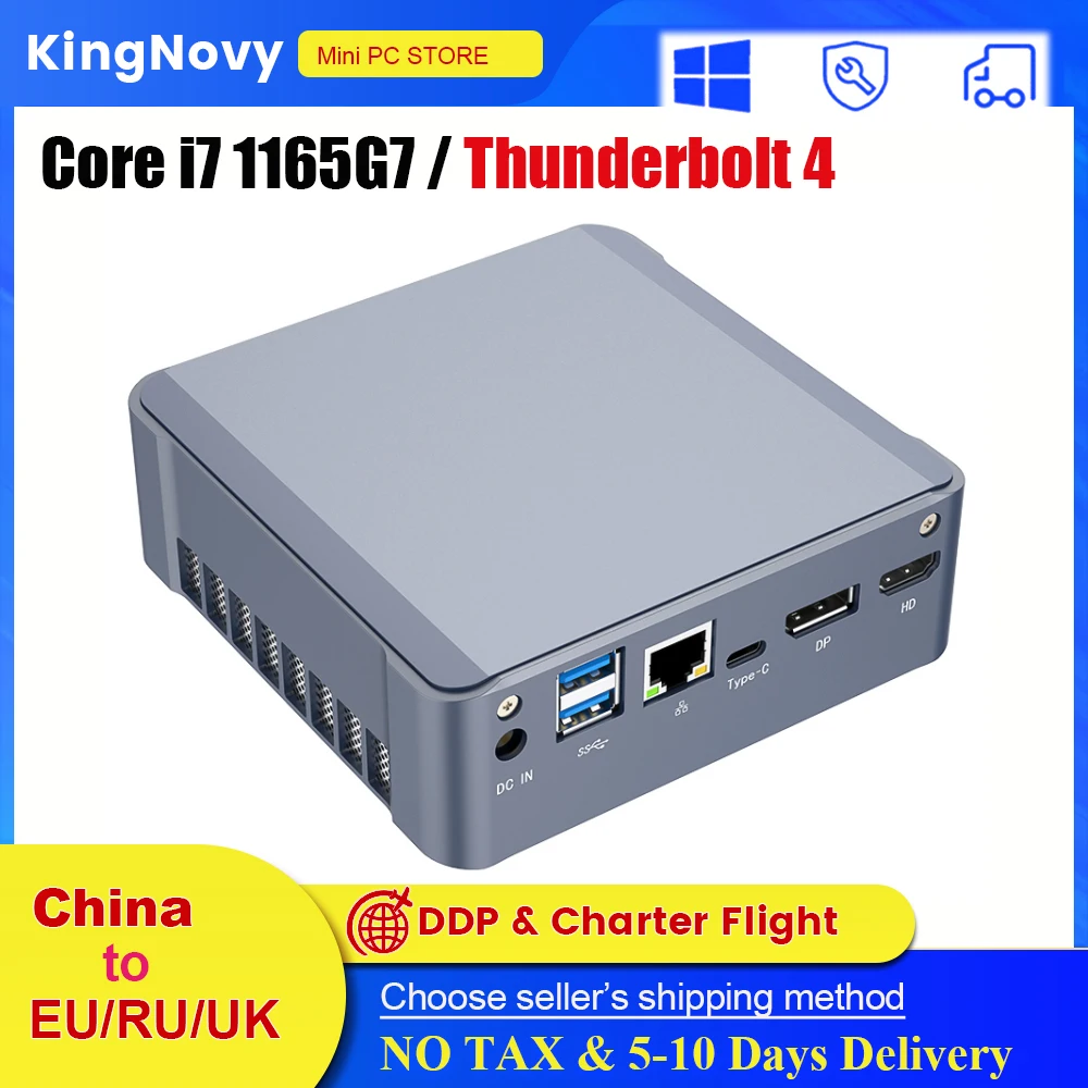 

2022 Intel 11th Core i7 1165G7 i5 1135G7 Gaming Desktop Computer 3x4K@60GHZ HTPC NUC Thundbolt 4 DDR4 NVME Mini PC Windows 11