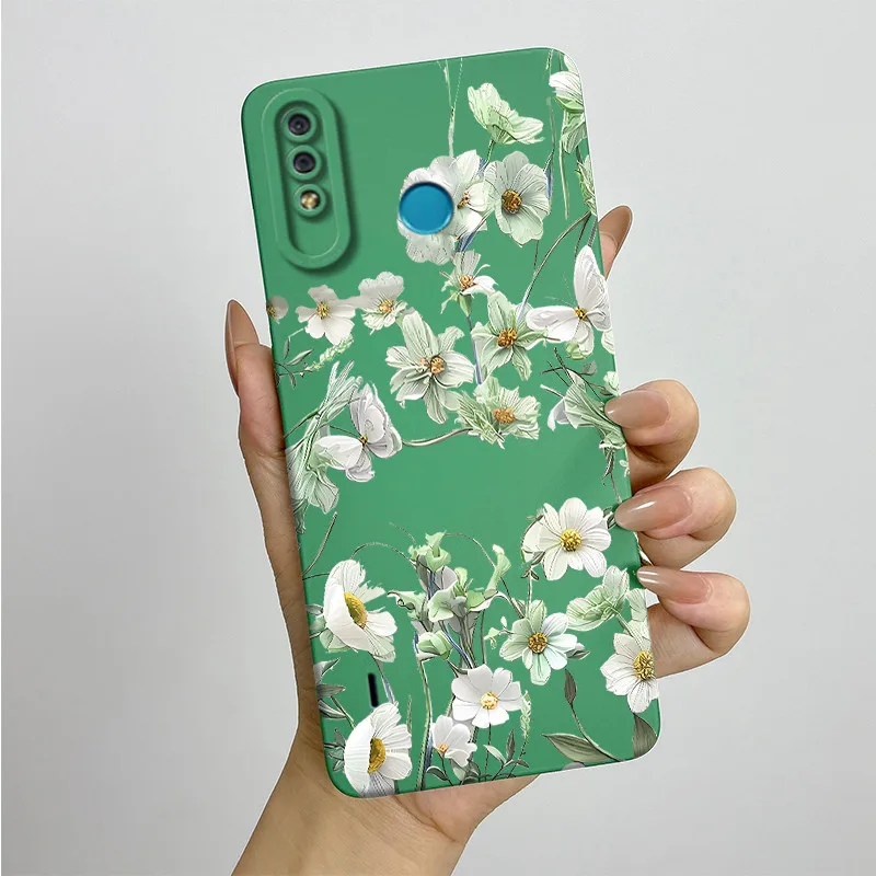 Мягкая искусственная кожа для телефона Itel A56 Pro ItelA56 A56pro оболочка милый рисунок