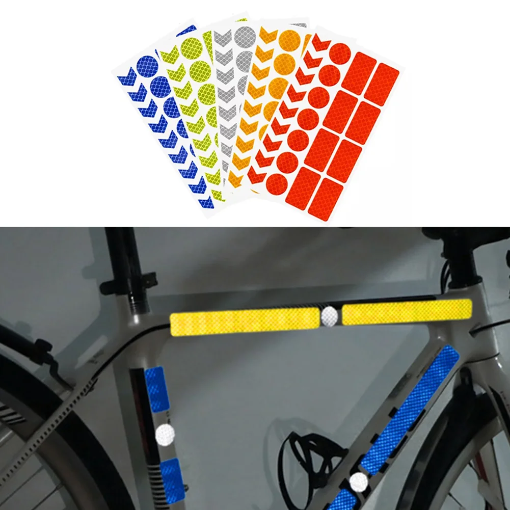 

Bicycle Reflectiv Sticker Car Motorbike Bike Reflective Rim Tape Wheel Sticker Night Safty Warning Reflector Film Decal