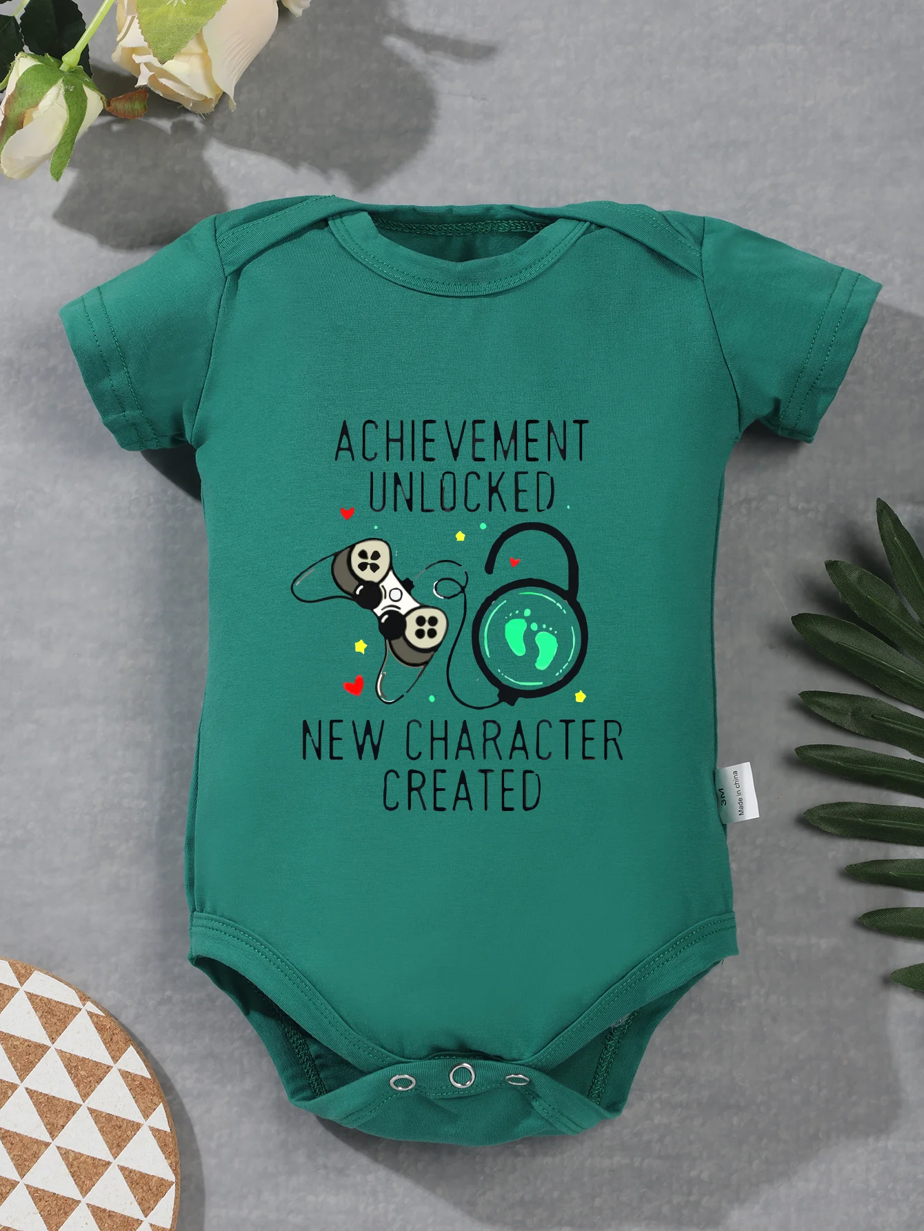 Комбинезон для новорожденных с коротким рукавом разблокированный